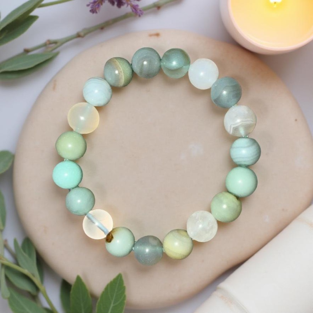10mm 🔥 Blue Agate bracelet 🩵